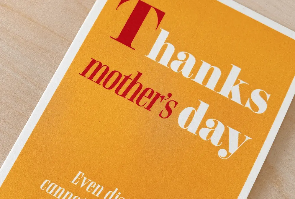 母の日のカードのメインビジュアル